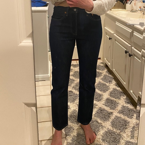 Levi’s Premium Denim 501 Dark Wash Jeans - Picture 8 of 10